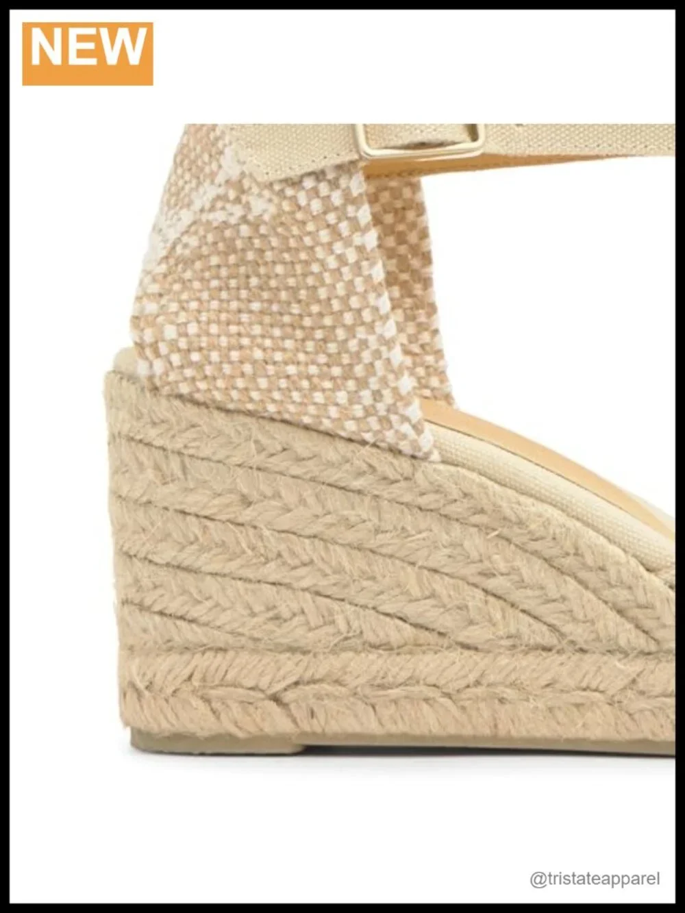 Carol 6 Wedge Espadrilles Leather Rubber Sole Ankle Strap Casual Summer